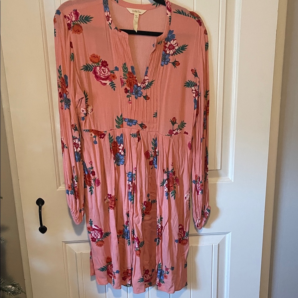 Matilda Jane Clothing Floral Pink Dress Small